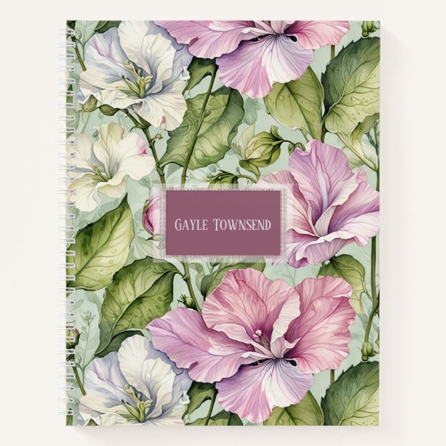 Favourite Sweet Peas Hardcover Notebook (Front)