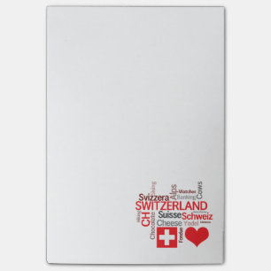 Favourite Swiss Things - I Love Switzerland Post-it Notes
