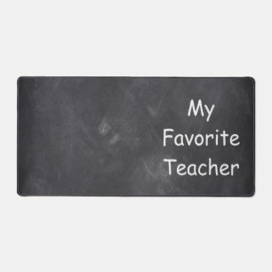 Favourite Teacher Chalkboard Design Class Decor Desk Mat