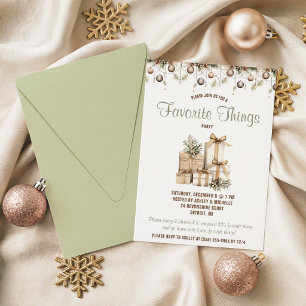 Favourite Thing Christmas, Holiday Party Invite