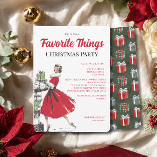 Favourite Things Christmas Party Invitation