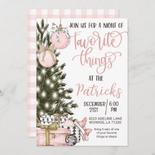Favourite Things Holiday Party Invitation