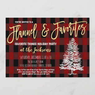 Favourite Things Holiday Party Invitation