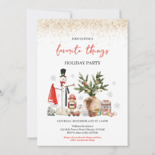 Favourite Things Holiday Party Invitation