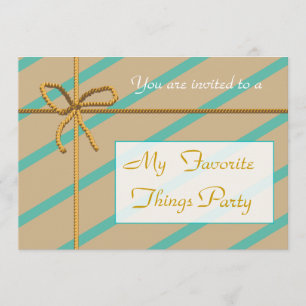 Favourite Things Party Invitation