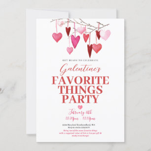 Favourite Things Valentine’s Galentine’s Party Invitation