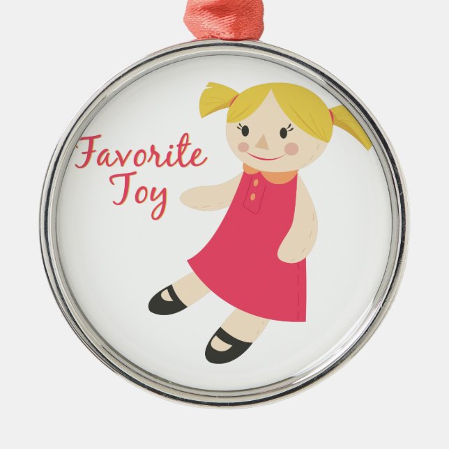 Favourite Toy Metal Tree Decoration (Front)
