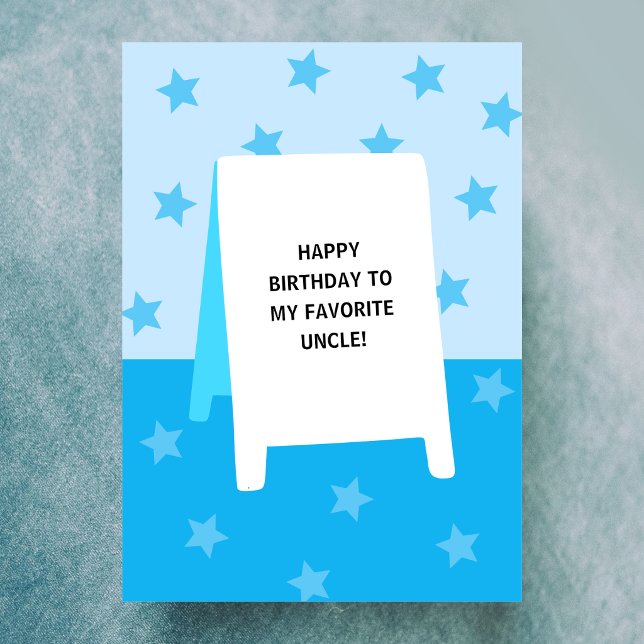 Favourite Uncle Birthday Card (Creator Uploaded)