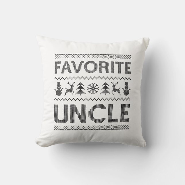 Favourite Uncle Cushion (Front)