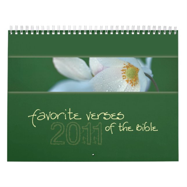 Favourite Verses of the Bible calendar 2011 (Cover)