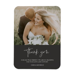 Favourite Wedding Day Photo Thank You Magnet
