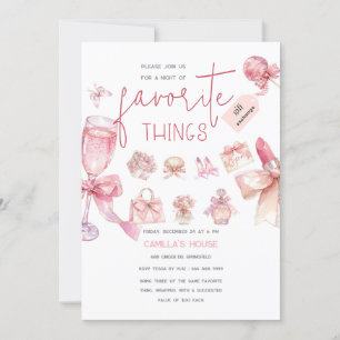 Favourites Holiday Favourite Things Party Invitation