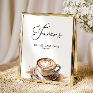 Favours Baby Is Brewing Coffee Baby Shower  Poster