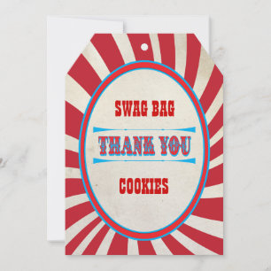 Favours bag tags thank you swag bags