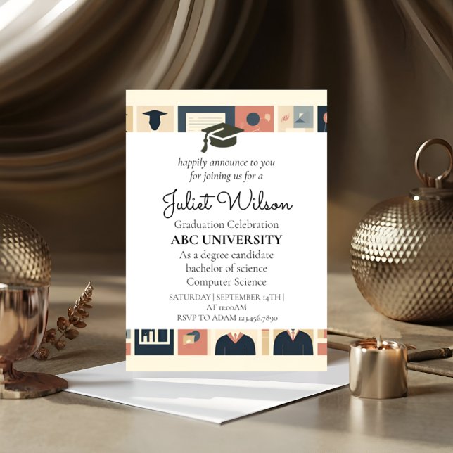 favours college university graduation commencement invitation (Creator Uploaded)