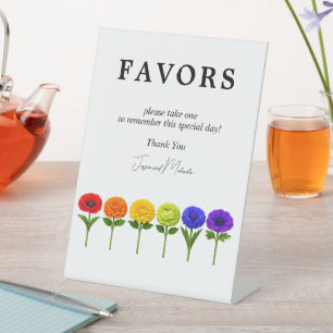 🌈 Favours Flourish Together Pedestal Sign