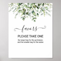 Favours Greenery Sign