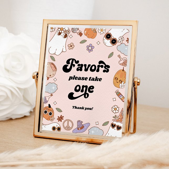 Favours Groovy Ghost Halloween Party Poster (Creator Uploaded)