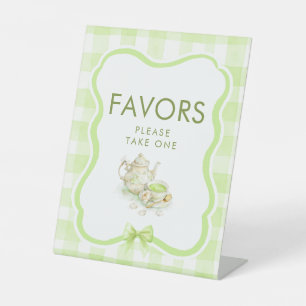 Favours Matcha Tea Party Baby Shower Table Sign