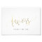 Favours Sign Choose Your Size Faux Gold