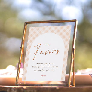 Favours Sign Cutie Pie Thanksgiving Baby Shower