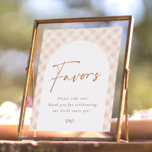 Favours Sign Cutie Pie Thanksgiving Baby Shower