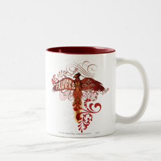 Fawkes Spread Wings Two-Tone Coffee Mug