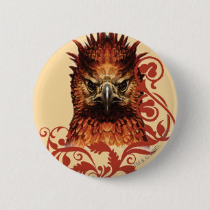 Fawkes Staring 6 Cm Round Badge