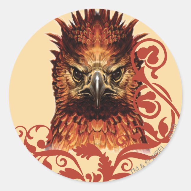 Fawkes Staring Classic Round Sticker (Front)