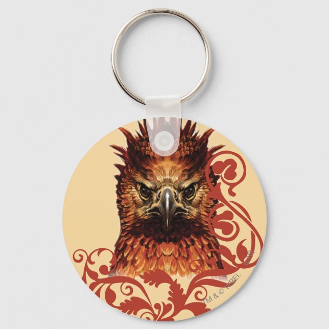 Fawkes Staring Key Ring (Front)