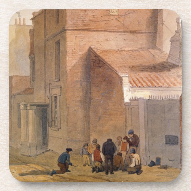 Fawler's Lodge, Islington, London (w/c on paper) Coaster (Front)