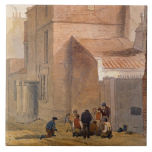 Fawler's Lodge, Islington, London (w/c on paper) Tile
