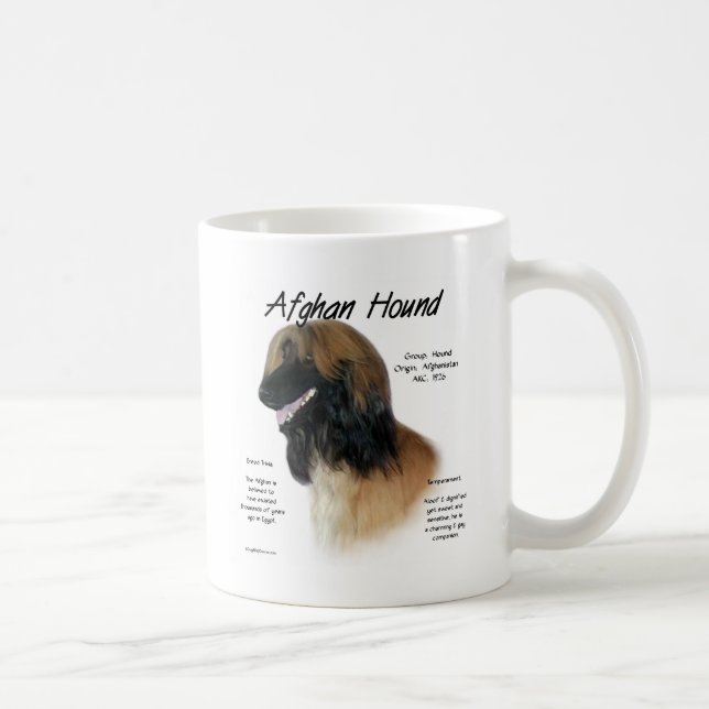 Fawn Afghan Hound History  Coffee Mug (Right)