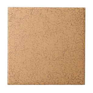 Fawn Beige Tan Brown Crackle Glaze Solid Colour Tile