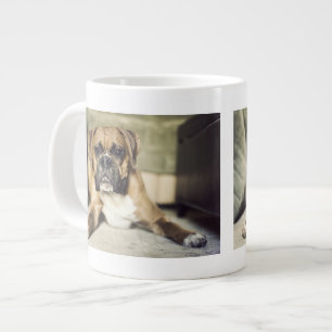 Fawn Boxer Pup Large Coffee Mug