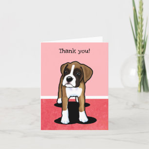 Fawn Boxer Thank You Card