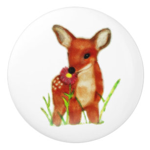 Fawn Ceramic Knob