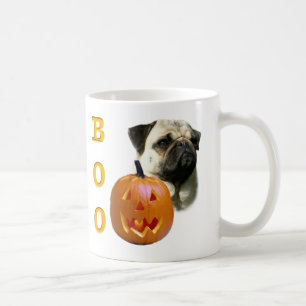Fawn Coated Pug Boo Coffee Mug