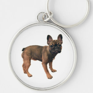 Fawn Coloured French Bulldog Puppy T-Shirt Key Ring