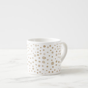 Fawn Confetti Watercolor Dots Espresso Mug