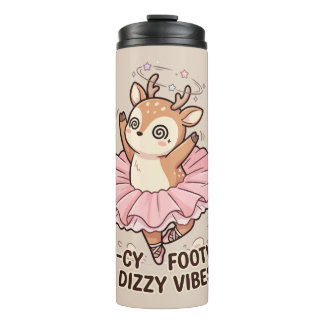 Fawn-cy Footwork Dizzy Vibes Thermal Tumbler
