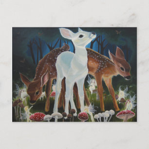 Fawn Faery Ring Postcard