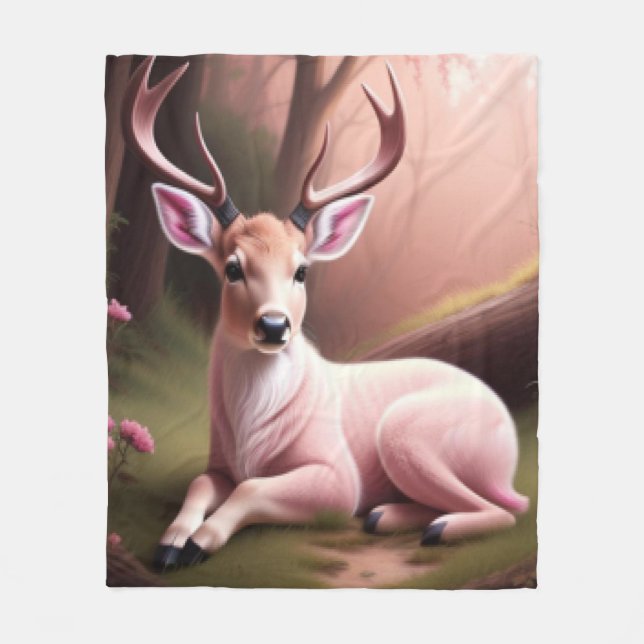 Fawn  fleece blanket (Front)