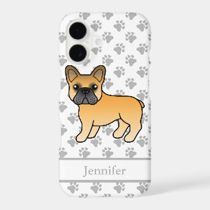 Fawn French Bulldog Cute Cartoon Dog & Name