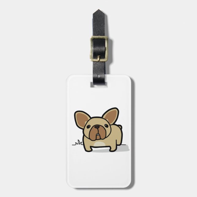 Fawn Frenchie Luggage Tag (Front Vertical)