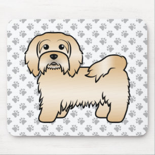 Fawn Havanese Cute Cartoon Dog Illustration Mouse Mat