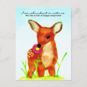 Fawn - I am abundant in nature. Postcard