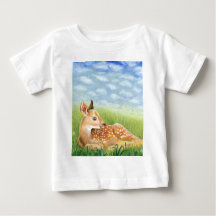 Fawn in the Grass Illustration  