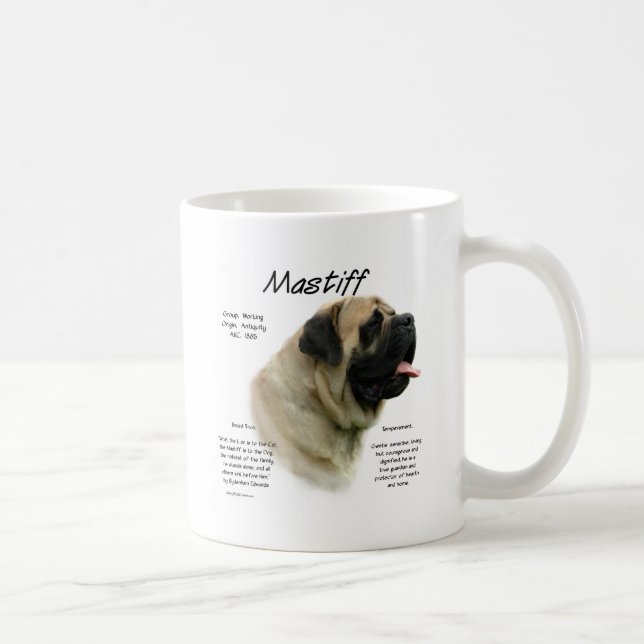 Fawn Mastiff History  Coffee Mug (Right)