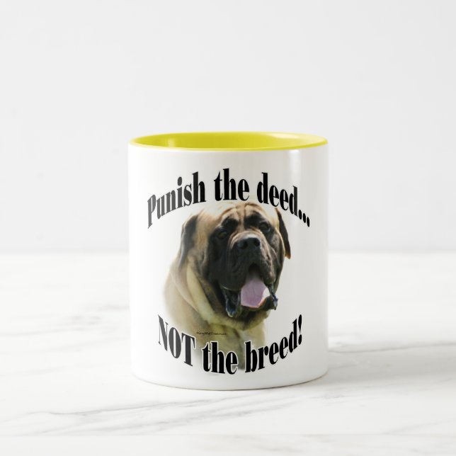 Fawn Mastiff Punish the Deed Mug (Center)